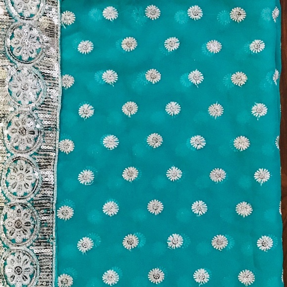 ALL SALES FINAL. Indian saree - Picture 3 of 3